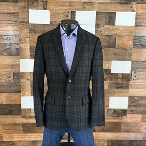 Express Blazer Sport Coat Soft Tweeded Jacket Mens 40R Wool/Polyester/Nylon